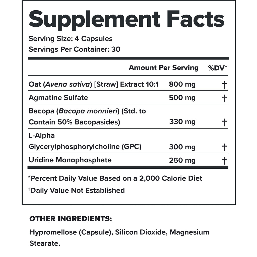 LEGION Athletics Ascend Nootropic - All-Natural Brain Supplements for Memory and Focus - Nootropics Brain Support Supplement with Alpha-GPC - Brain Supplement for Alertness & Mood Support, 30 Servings