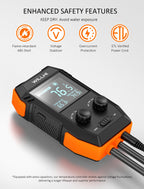 WILLHI WH2408 Temperature Controller 10A 1200W, Digital Thermostat Controlled Outlet Plug Switch for Reptile Terrarium Greenhouse Homebrew Aquarium Seedling Mat, Heating or Cooling Mode (Pack of 2)