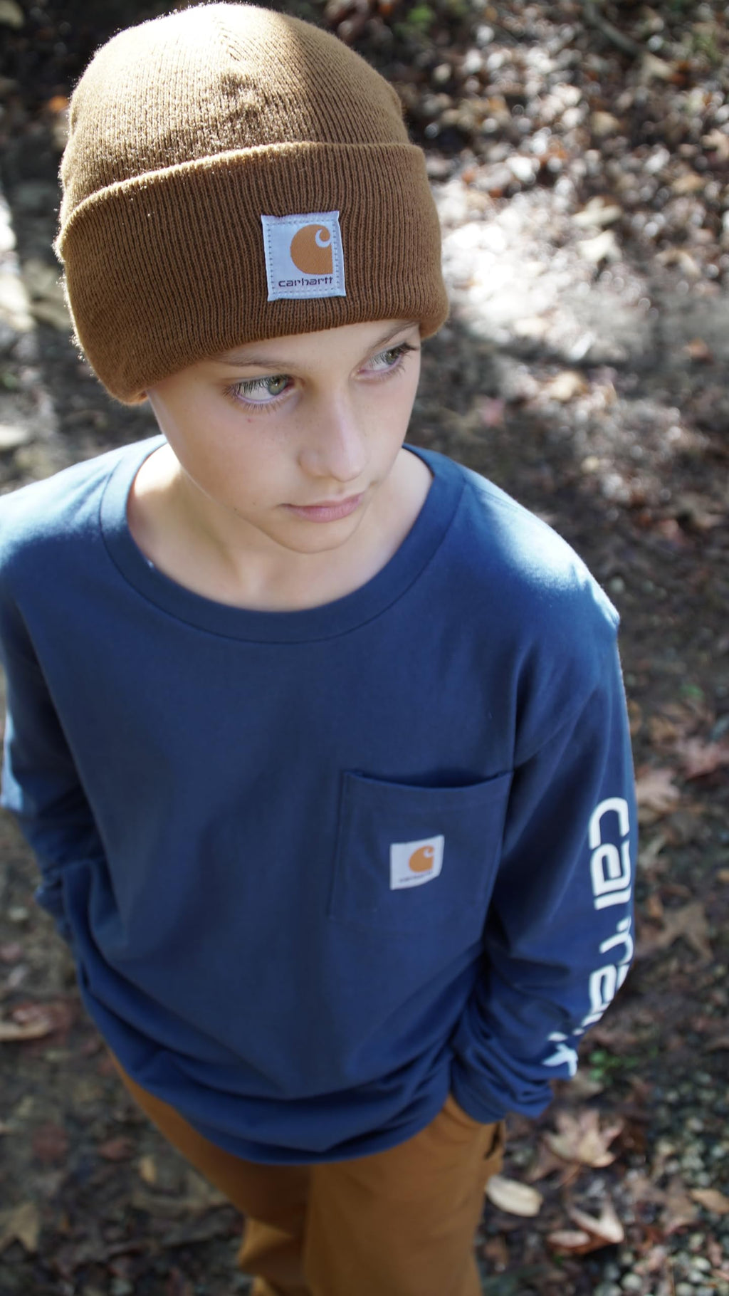 Carhartt Unisex Kids Knit Beanie Cuff Hat, Brown (Toddler), One Size