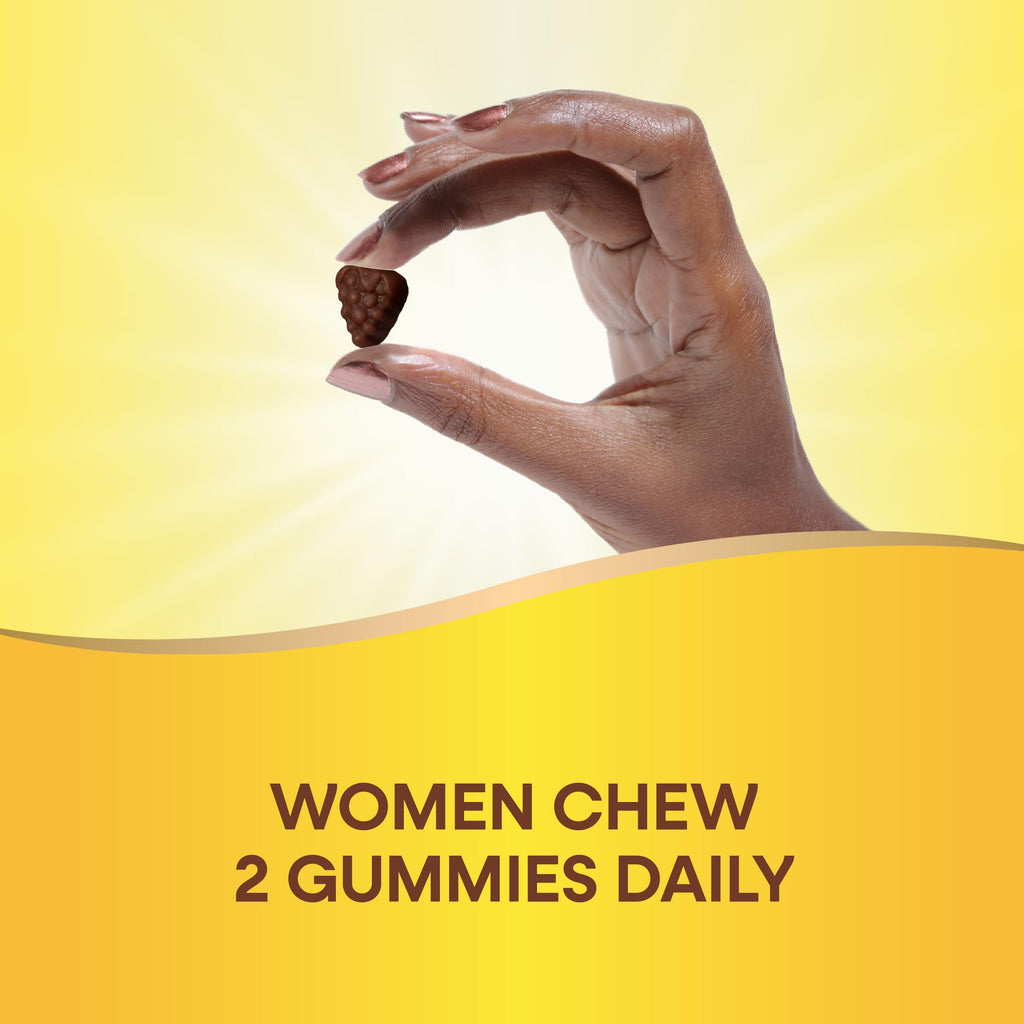 Nature's Way Alive! Women's Daily Gummy Multivitamins, 16 Vitamins & Minerals, Energy Metabolism*, Hair Skin & Nails*, Vegetarian, Mixed Berry Flavored, 150 Gummies (Packaging May Vary)