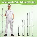 LAWFYMORI Crack Weeder with Long Handle, 60" Manual Crevice Weeding Tool