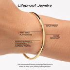 Ana Luisa Cuff Bracelets for Women - 14K Gold Plated & Silver Rhodium Cuff Bracelets - Sleek Designs Perfect for Layering - Hypoallergenic, Water-Resistant, Tarnish-Free Bracelet