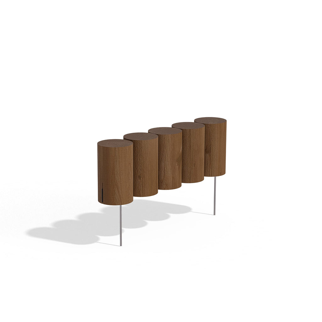 Greenes Fence 15 in. Full Log Edging (12-Pack, 15 ft. Total)