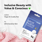 AVARELLE Spot Pimple Patches for Face | Good Night Acne Cover | Hydrocolloid with Tea Tree Oil | Acne Spot Treatment (12-14 mm, 96 ct)