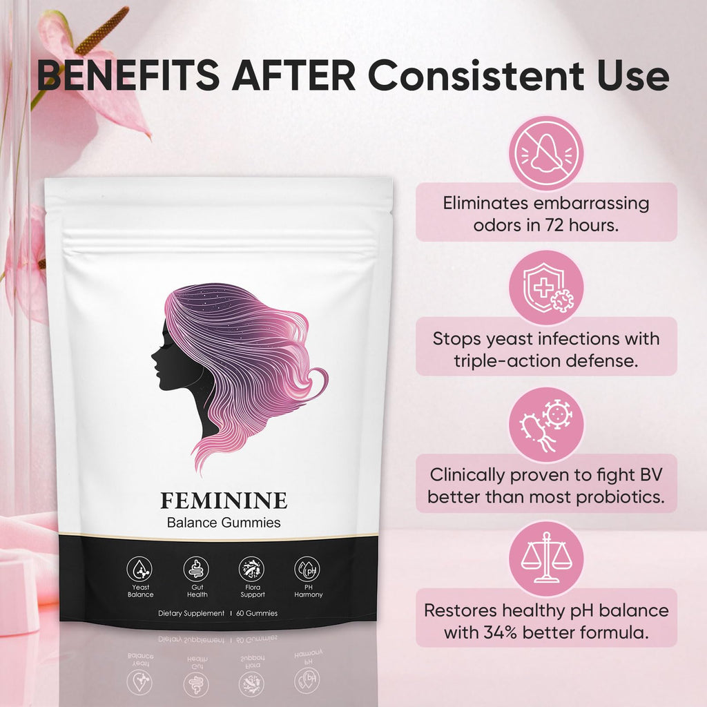 FITactic Nuora Feminine Balance Gummies for Women, PH Balance, Healthy Odor, Flora and Immune Support, Vaginal Health Support, Vegan Hawaiian Pineapple, 60 Count (1)