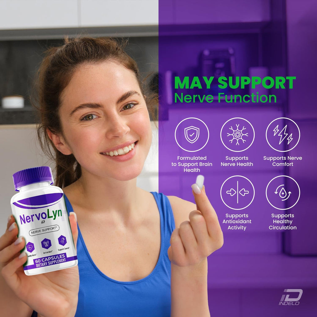 Nervo Lyn Capsules – Nervolyn Advanced Supplement Natural Blend, Reviews (1 Pack - 60 Capsules)