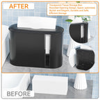 Yieach Touchless Paper Towel Dispenser for Countertop,Home,Bathroom and Kitchen,Black Commercial Multifold Paper Towel Dispenser for Z-fold,Folded,Trifold,Napkin,C fold,Tri Fold Hand Towels Holder