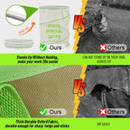 Colwelt Collapsible Garden Bag 47Gallon, Collapsible Leaf Bags with Hard Bottom, Heavy Duty Yard Waste Bag Leaf Bin, Leaf Pop up Trash Can (come with Leaf Scoop, Garden Gloves)