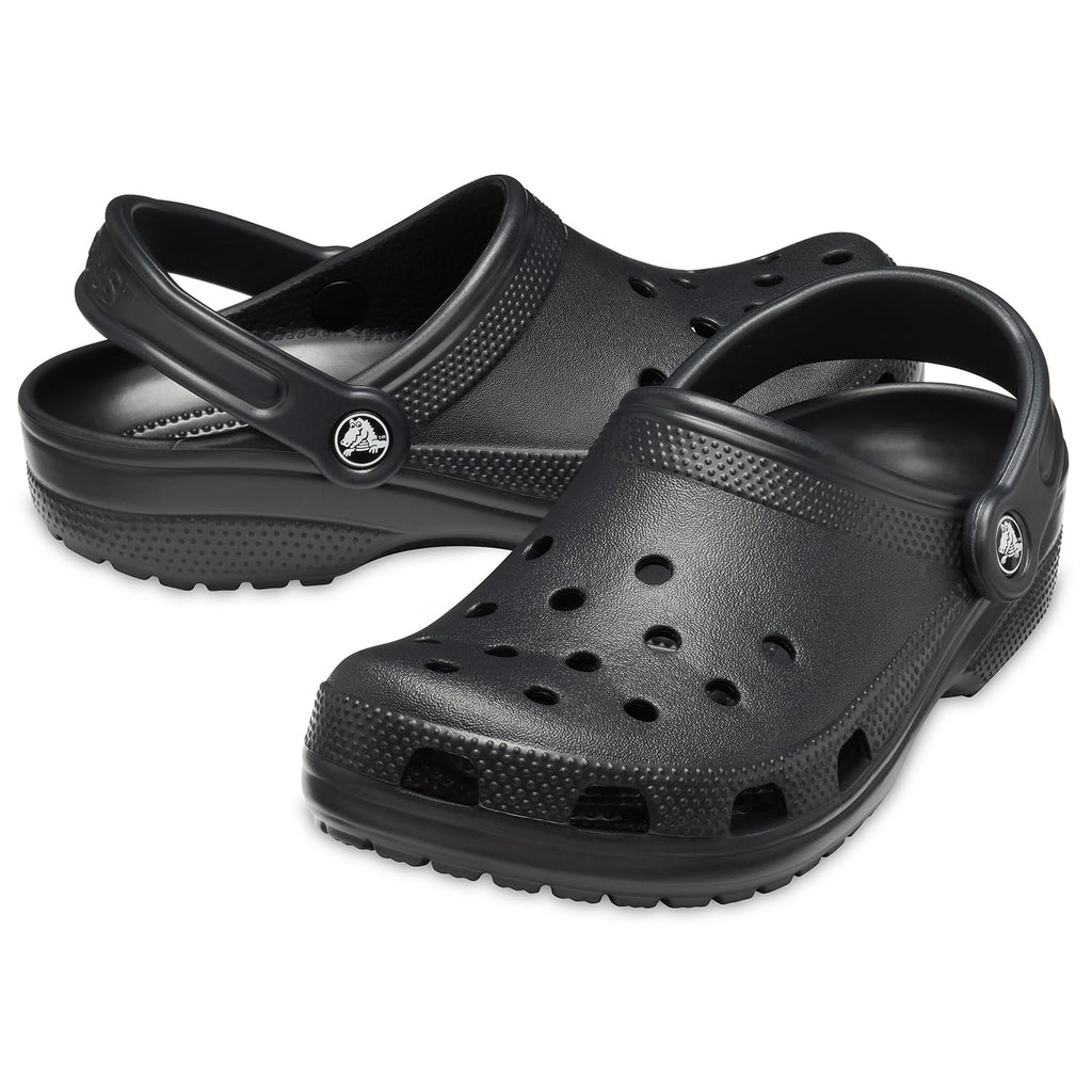 Crocs Unisex-Adult Classic Clog, Black, 9 Women/7 Men