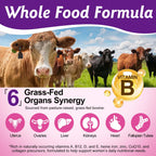 2 Pack Beef Organ Supplement for Women, Natural Grass Fed Beef Liver Capsules, Hormone Balance for Women, for Support Balance Hormones, Energy, & More and Menstrual Cycle,Skin Care