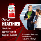(2 Pack) Gluco Blood Optimizer Capsules, Official Gluco Blood Optimizer Supplement with All Natural Ingredients, All Natural Maximum Strength Formula for Daily Health Support (120 Count)