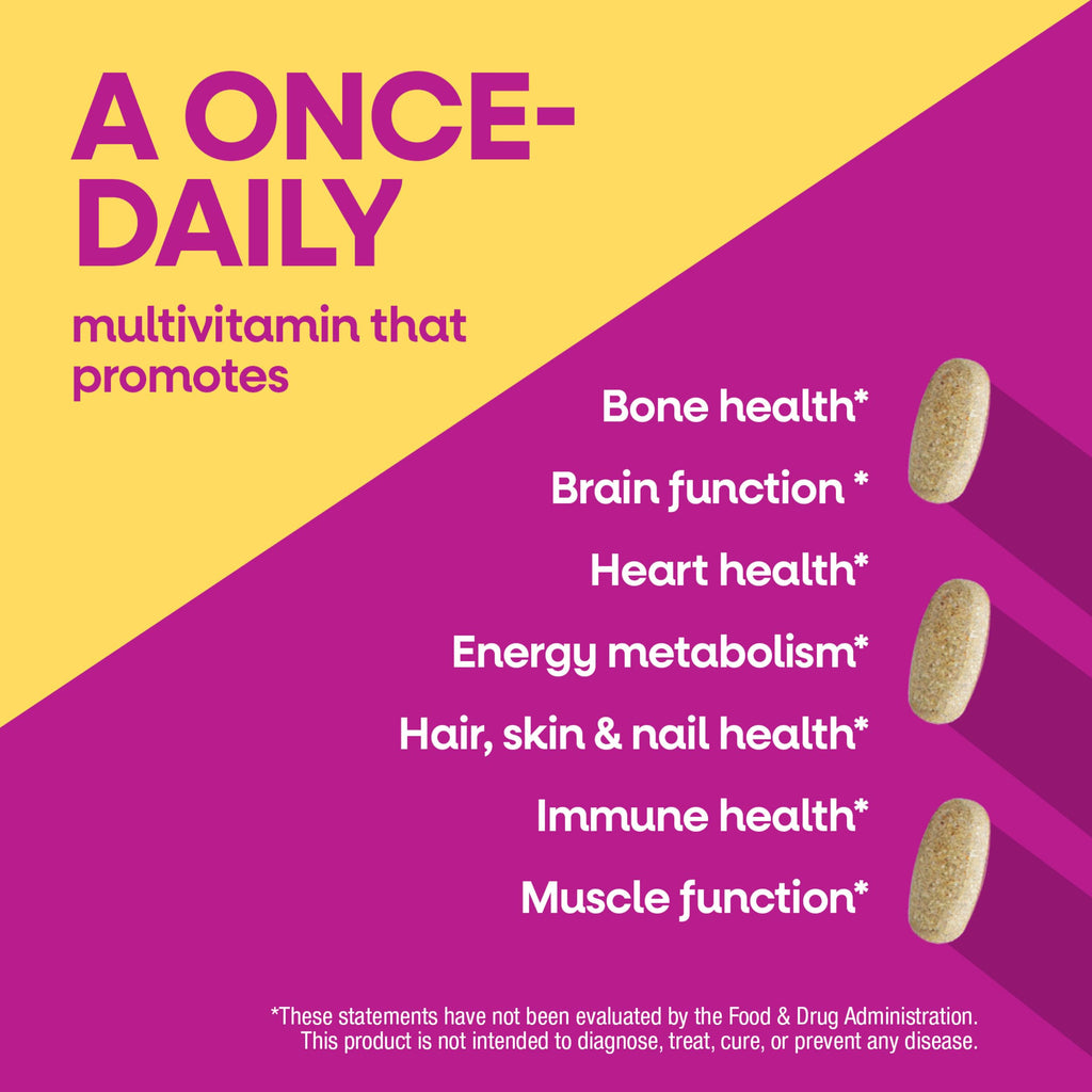 Nature's Way Alive! Ultra Potency Multivitamin for Women 50 Plus, Complete High Potency Formula with Vitamin D3, C, E, Methylated B12, Supports, Heart, Brain, and Bone Health*, 60 Tablets (Set of 3)