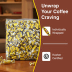 Coffee Rio Original Roast Coffee Caramels Candy Bulk Pack, 3 Pound Bag - Individually Wrapped Hard Candies Blended with Fresh Dairy Cream - Perfect for Office Candy Bowl, Buffet - Kosher Certified
