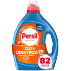 Persil Advanced Clean Oxi+Odor Power, Laundry Detergent Liquid, 82.5 Fl Oz, 82 Loads, Ultra Concentrated Laundry Soap, Fights Tough Stains and Odors, All Water Temperatures, HE Safe
