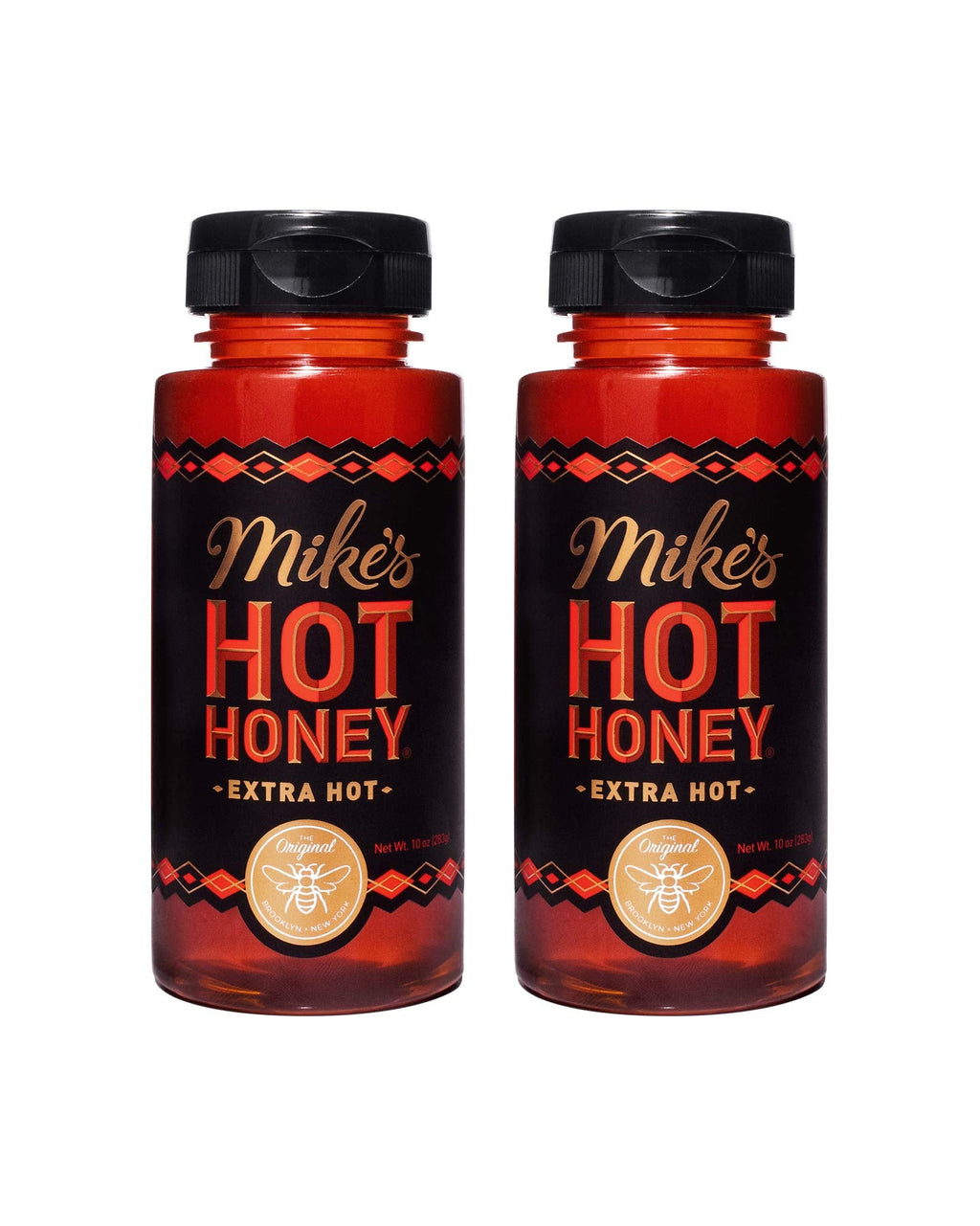 Mike's Hot Honey, Honey with a Kick, Sweetness & Heat, 100% Pure Honey, Shelf-Stable, Gluten-Free & Paleo Extra Hot (2 pack)