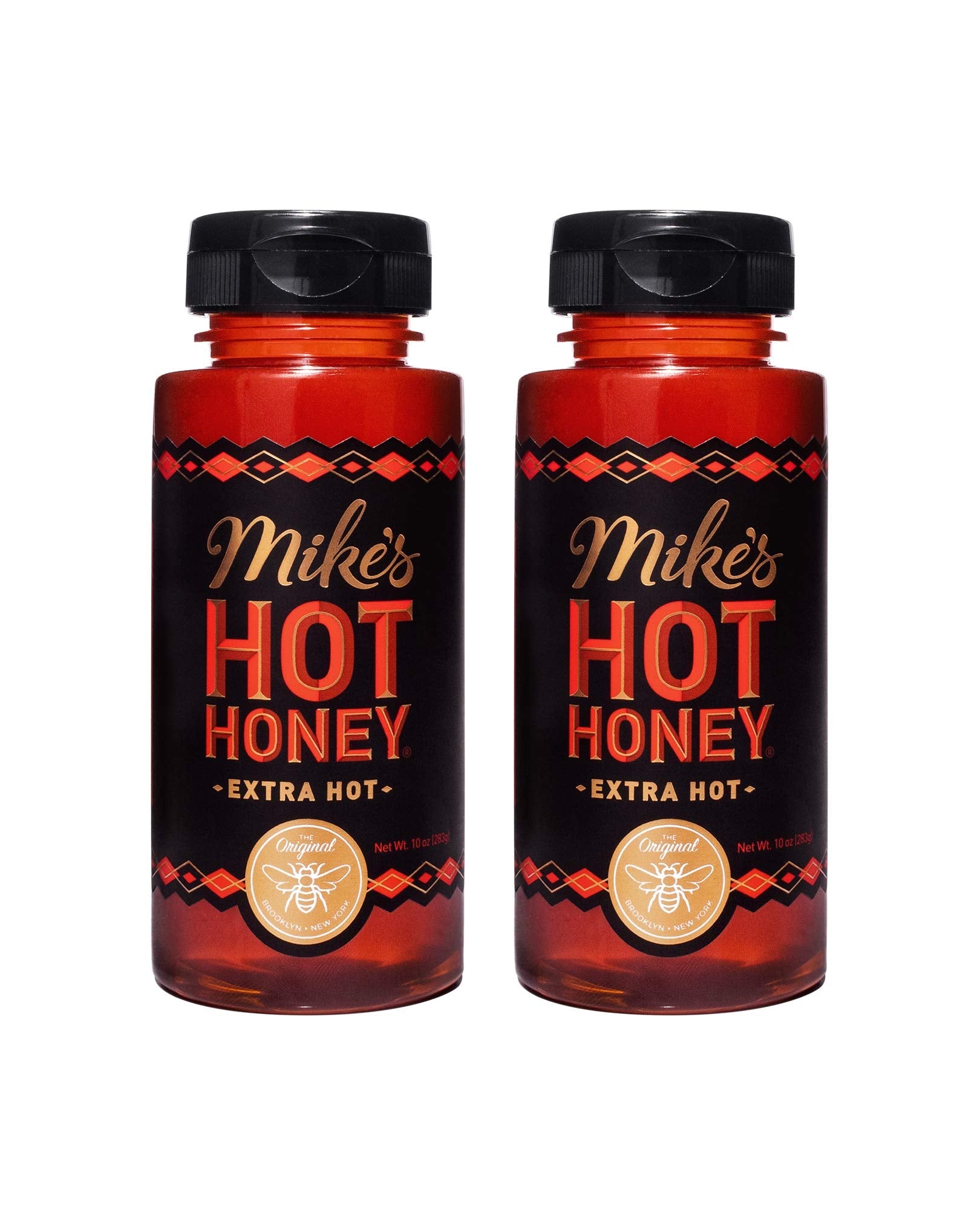 Mike's Hot Honey, Honey with a Kick, Sweetness & Heat, 100% Pure Honey, Shelf-Stable, Gluten-Free & Paleo Extra Hot (2 pack)