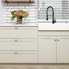 Ravinte 10 Pack Kitchen Cabinet Knobs - Satin Nickel Zinc Brushed Drawer Pulls - Door Handles for Dresser Drawers