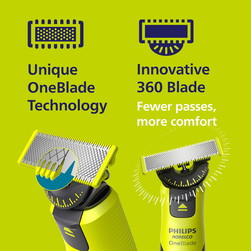 Philips Norelco OneBlade 360 Face + Body Trimmer & Shaver with Connectivity