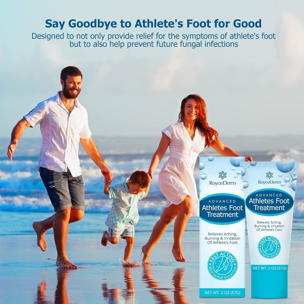 Roycederm Extra Strength Athletes Foot Treatment Cream, Powerful Relief for Itching and Burning, Suitable for Men and Women