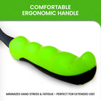 Garden Guru Hand Rake Soil Tiller Tool with Ergonomic Handle – Strong Carbon Steel - Rust Resistant – Great for Gardening, Cultivating, Loosening Soil & Spreading Mulch, Raking Flower Beds