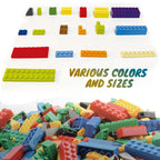 HUIZDQ 1500 Pieces Building Bricks, Classic Bulk Small Blocks, Classic Bricks Set Basic Building Blocks Compatible with All Major Brands