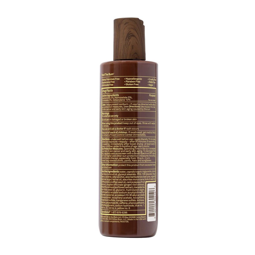 Sun Bum SPF 15 Browning Body Lotion - Water-Resistant Broad Spectrum Moisturizing Tanning Lotion with Vitamin E - Hawaii 104 Act Compliant (Made Without Octinoxate & Oxybenzone) - 8.5 Fl Oz