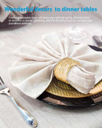 URWOOW Twisted Wire Mesh Napkin Rings Holders Décor Dinner Party Wedding Christmas Gathering (Gold 12pcs)