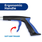 RMS 2-Pack 32 Inch Extra Long Grabber Reacher with Rotating Jaw - Mobility Aid Reaching Assist Tool (Blue)