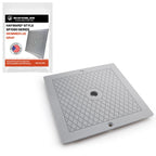 Swimables Pool Skimmer Cover Plate 10" Skimmer Lid Replacement SPX1082E, SP082, 1083, 1084, 1085 and S1086 | Industrial Grade Pool Skimmer Lid Compatible with 1082 Series Hayward Skimmers (Gray)