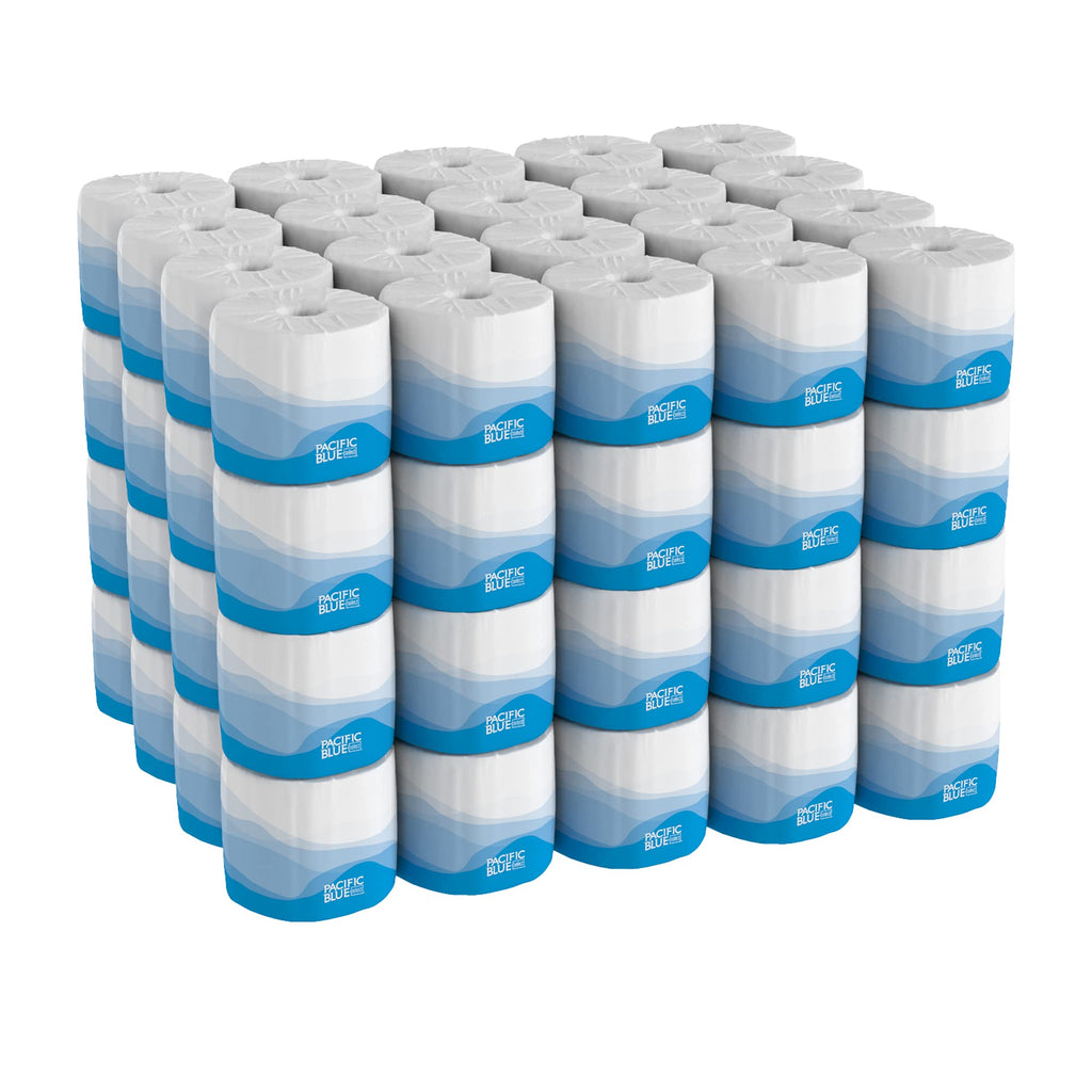 Pacific Blue Select Standard Roll 2-Ply Embossed Toilet Paper by GP PRO (Georgia-Pacific), 18280/01, 550 Sheet Per Roll, 80 Rolls Per Case