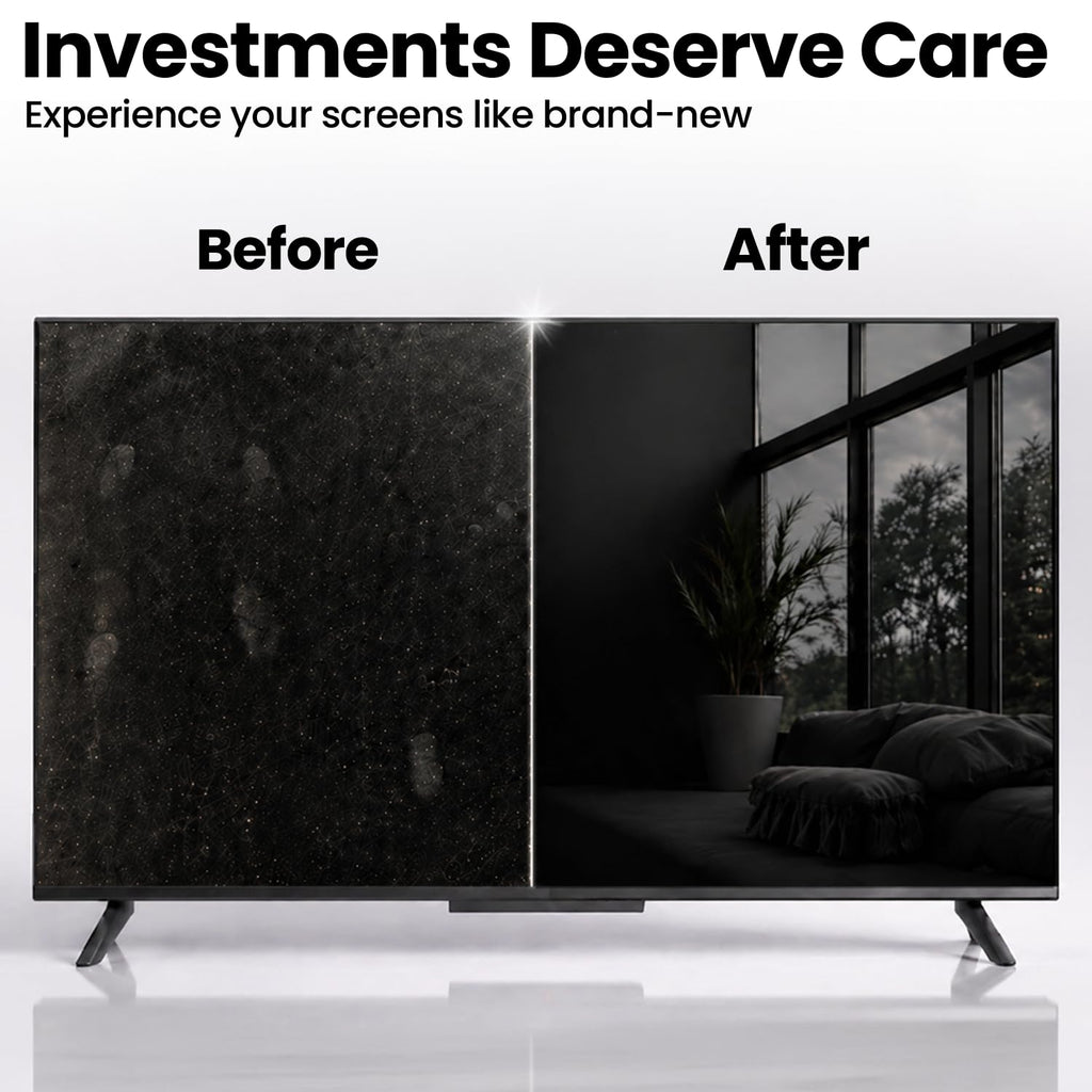 EVEO Screen Cleaner Spray - Large Screen Cleaner Bottle - TV Screen Cleaner, Computer Screen Cleaner, for Laptop, Phone, Ipad - Computer Cleaning kit Electronic Cleaner (1 Pack)