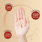 NatureBell CoQ10 300mg - 240 Capsules - High-Potency Support for Healthy Heart - Daily Energy & Vitality Aid with Antioxidant Support - Easily Absorbed Ubiquinone & Omega-3*