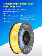 Creality ABS Filament 1.75mm, 3D Printer Filament, Excellent Resistance, Odorless Non-Toxic, Stability, Tough, 1kg(2.2lbs) Printing Filament for 3D Printer (Black)