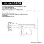 HILLMASTER Heavy Duty Slide Bolt Gate Latch with Padlock Hole, Sliding Bolt Gate Lock Door Latches Hardware for Wooden Fences Barn Doors, 2 Pack