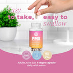 BIOTOPLEVEL PMS Support Supplement for Women & PMS Relief, Hormone Balance & Menstrual Period Relief for Cramps, Bloating & Mood Swings with Chasteberry, Vitamin B6, Lemon Balm, Dong Quai, 30 Count
