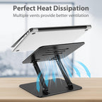Gogoonike Adjustable Laptop Stand for Desk, Metal Laptop Riser Holder