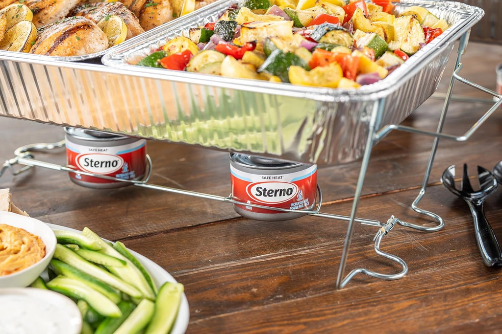 Sterno Fuel Cans - 4-Hour Burn, (6-Pack) Chafing Dish Fuel Can Burners for Food Warmer, Resealable Chafer Fuel Canned Heat, Safe Heat