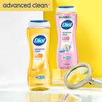 Dial Body Wash, Advanced Clean Gold, 16 Fl Oz, Pack of 4, Hydraclean Complex & Vitamin E, Gentle, Leaves Skin Feeling Nourished, Dermatologist-Tested, No Parabens & Sulfates