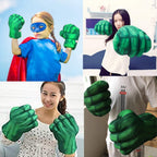 NuGeriAZ Superhero Hands for Kids Smash Punches Gloves Toy Children's Plush Boxing Glove Set Kids Cosplay Costumes for Boy Christmas Birthday Gift(Green A)