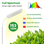 Wiaxulay Grow Lights for Indoor Plants,Full Spectrum Plant Light 68in Stand