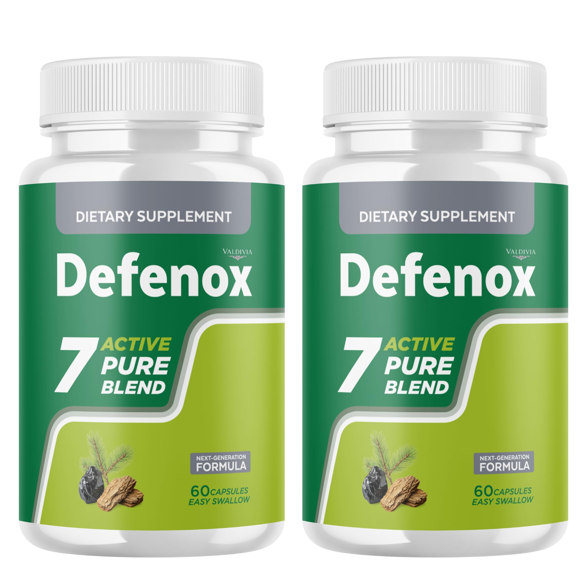 Valdivia (2 Pack) Defenox Capsules - Official Defenox Supplement, Premium Formula, Natural Vitamins for Health & Wellness - 120 Capsules for 2 Months