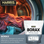 Harris Borax Powder Hard Water Laundry Booster and Multi-Purpose Cleaner, 10lb (Unscented)