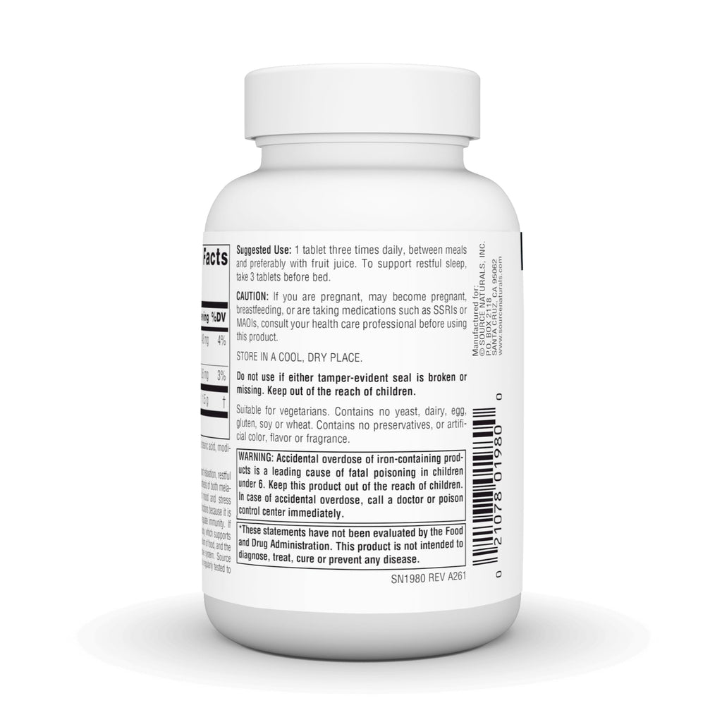 Source Naturals L-Tryptophan, for Mood, Relaxation, and Sleep*, 500mg - 120 Tablets