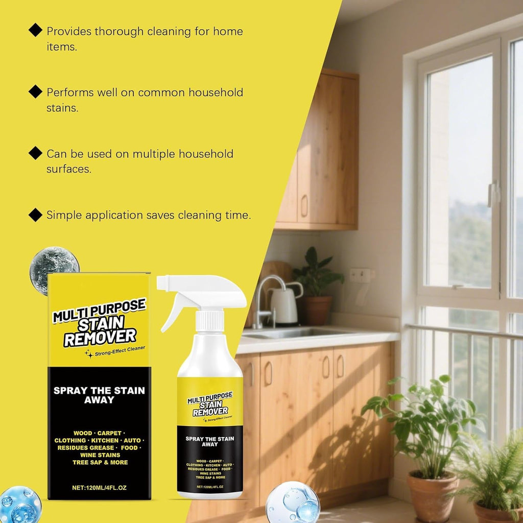 iekufes AlienPower Spray,Multi-Purpose Stain Remover -A powerful cleaner for kitchens, floors, toilets, and cars.Effectively removes hard water stains, yellowing, rust, and stubborn residues（120ml）