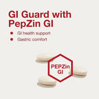 Protocol for Life Balance GI Guard - for Gastric Health & Comfort - with PepZin GI - Digestive Gut Support - Non-GMO & Vegan - 60 Tablets