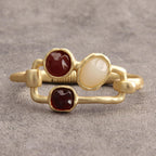 joymiao Gold Bracelet for Women Trendy Chunky Thick Gold Bangles Bracelet
