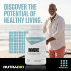 NutraBio Immune Support Supplement with EpiCor, 90 Vegetable Capsules