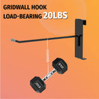 HUHOLE 50 Pack Gridwall Hooks 4 Inch – Black Metal Display Hangers for Wire Grid Panel – Heavy Duty Retail Store Fixtures, Garage Organizer, Craft Fair & Jewelry Rack (20lbs Capacity)