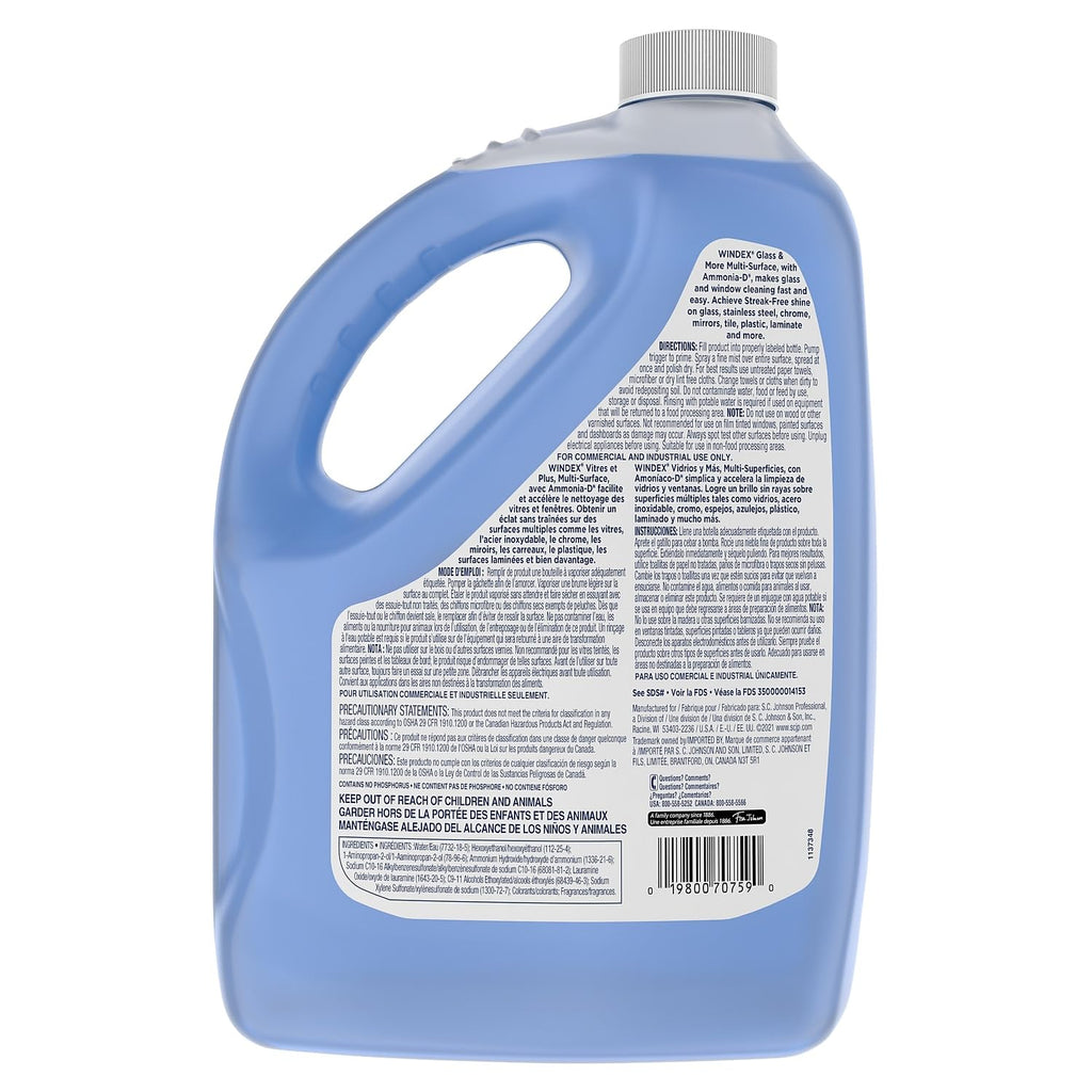 Windex Powerized Formula Glass & Surface Cleaner, 1 gal. Bottle