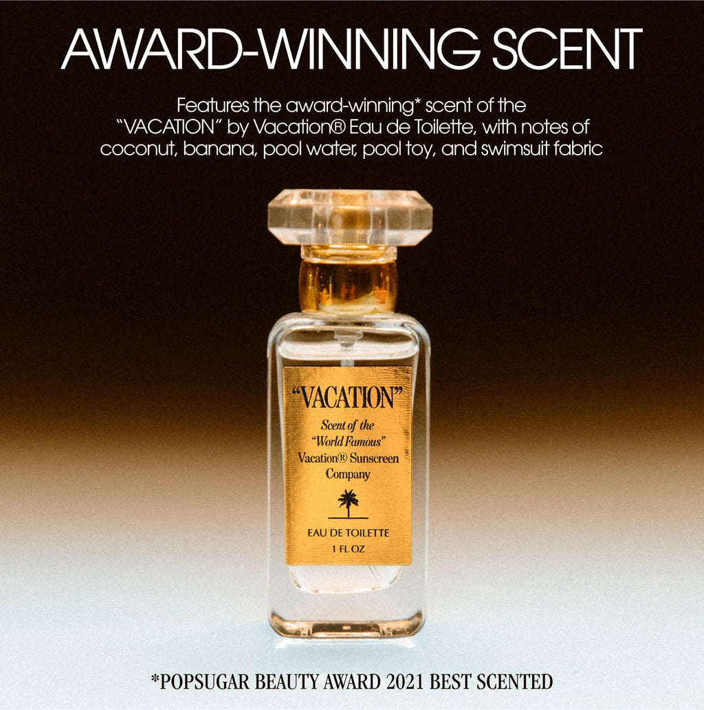 "VACATION" Shimmer Oil SPF 30 by Vacation, Shimmering Body Sunscreen, Water-Resistant, Enhances All Skin Tones, Dermatologist-Tested, Vegan, Travel Size, 2.9 Fl. Oz.